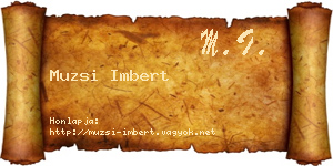 Muzsi Imbert névjegykártya